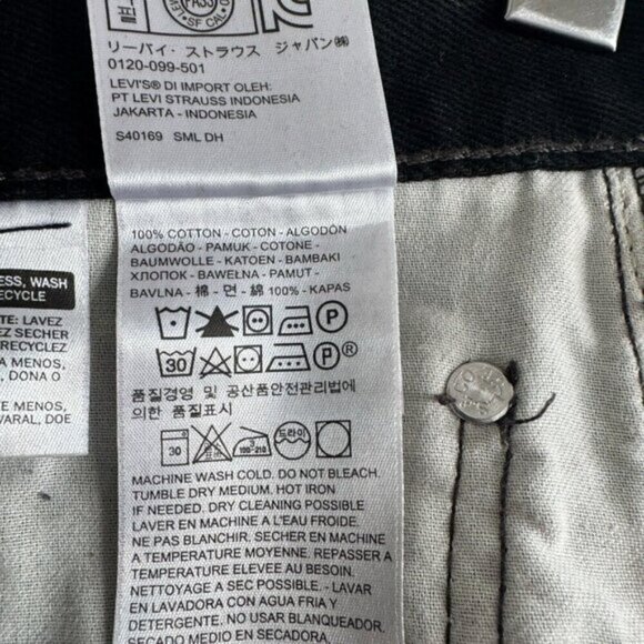 Levis 505 Regular Fit Straight Leg Non Stretch Cotton Men's Custom Jeans 31 X 30 - Picture 11 of 12